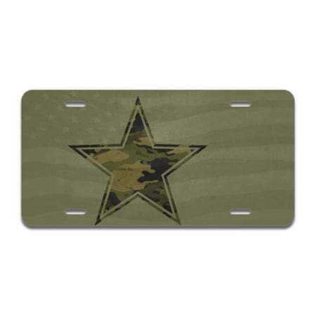 Amistad Aluminum License Plate - Army Star AM2679601